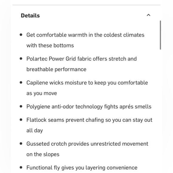 Patagonia Men’s Capilene Thermal Weight Bottoms in blue , size Large - Picture 3 of 8